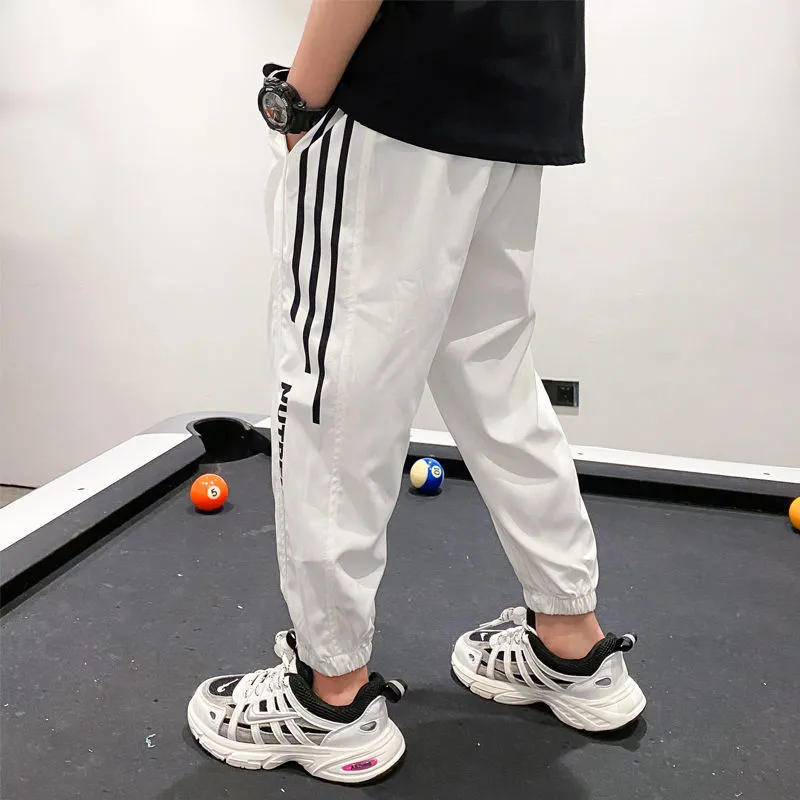 【110-170cm】気質アップ ストライプ柄 パンツ ファッション 夏 男の子 ボトムス