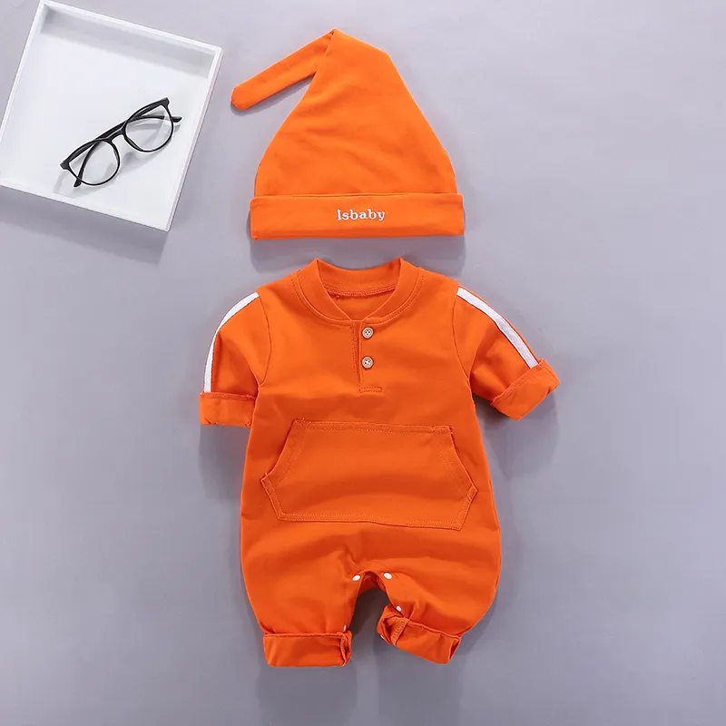 【59-90cm】オススメ おしゃれ 無地 アルファベット 新生児 赤ちゃん ロンパース