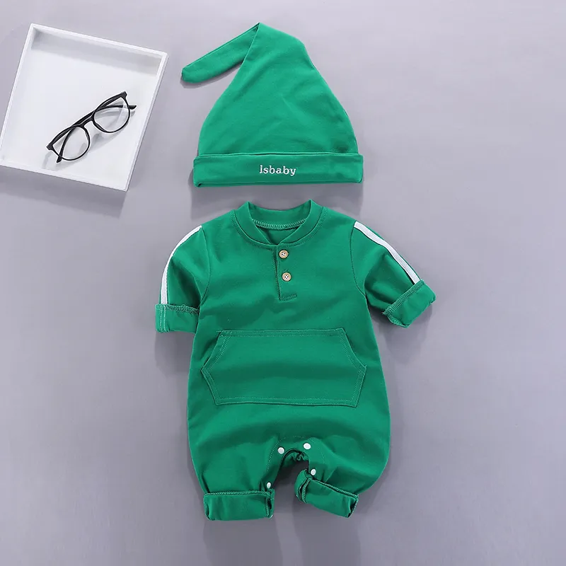 【59-90cm】オススメ おしゃれ 無地 アルファベット 新生児 赤ちゃん ロンパース