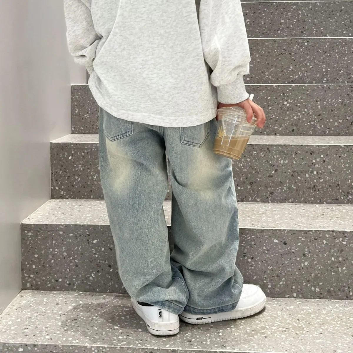 【100-160cm】大人気 履きやすい 合わせやすい トレンド カジュアルパンツ