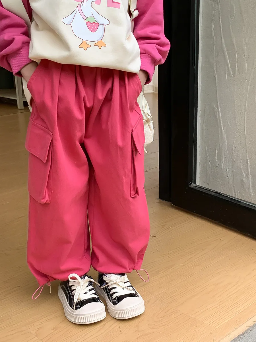 【90-140cm】超人気商品 人気上昇中 ファッション カジュアル 3色選べる 無地 ゆったり カッコイイ パンツ