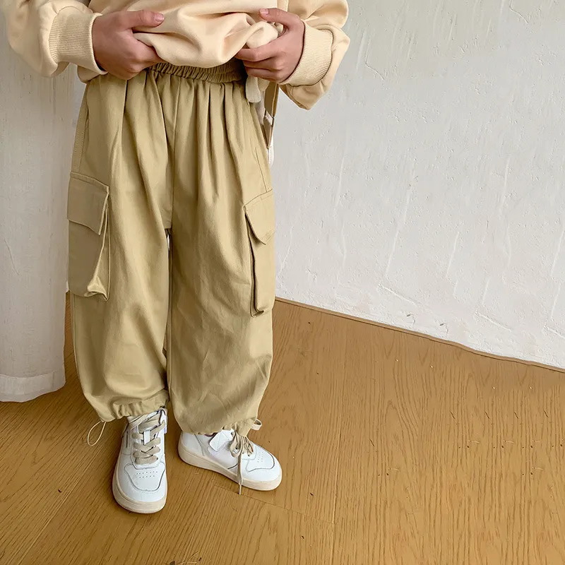 【90-140cm】超人気商品 人気上昇中 ファッション カジュアル 3色選べる 無地 ゆったり カッコイイ パンツ