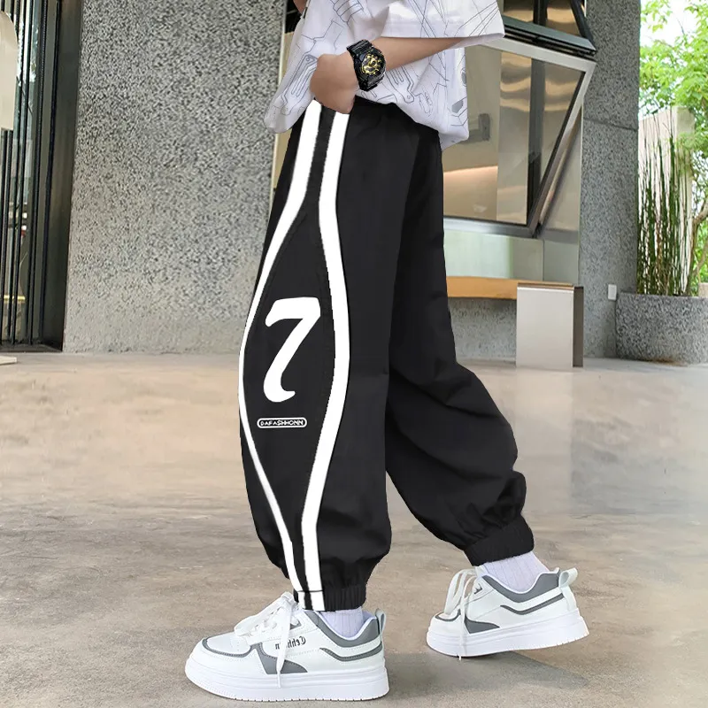 【120-170cm】おすすめ 着心地良い シンプル 男の子 カジュアル 2色選べる オーバーサイズ 薄地  パンツ　