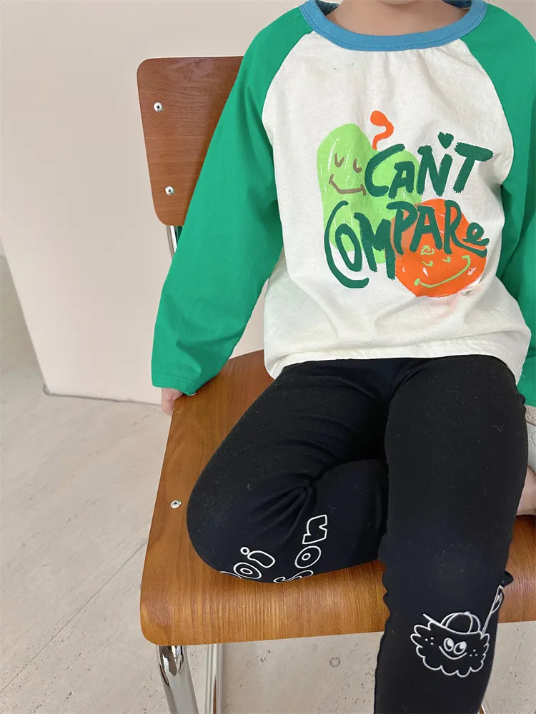 【90-150cm】三色選べる 超可愛い ファッション 合わせやすい カートゥーンプリント 着せやすい カジュアル 肌触りいい Tシャツ
