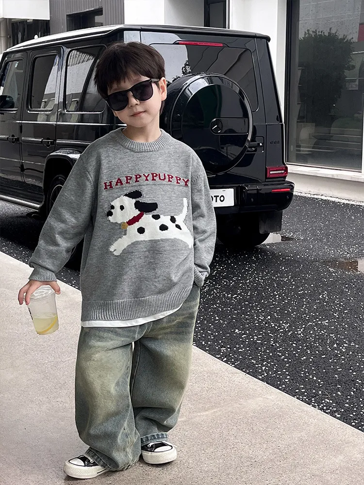 【90-150cm】合わせやすい ファッション 人気上昇中 超カッコイイ 気質満点 男の子 セーター