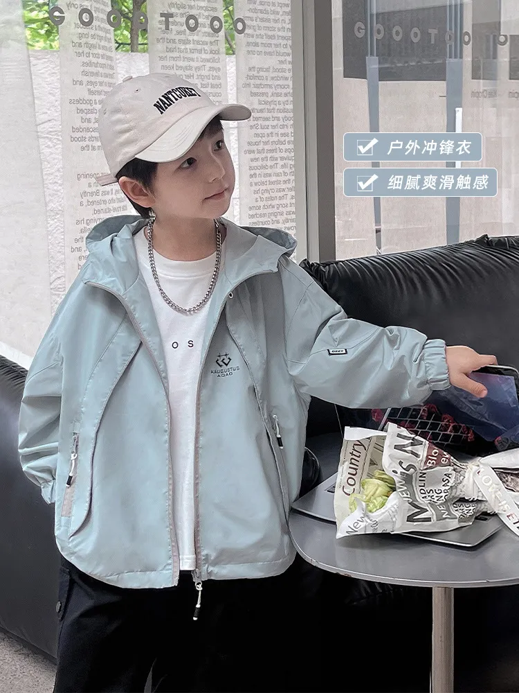 【90-150cm】絶対流行 合わせやすい シンプル ファッション 無地 フード付き ゆったり アウター