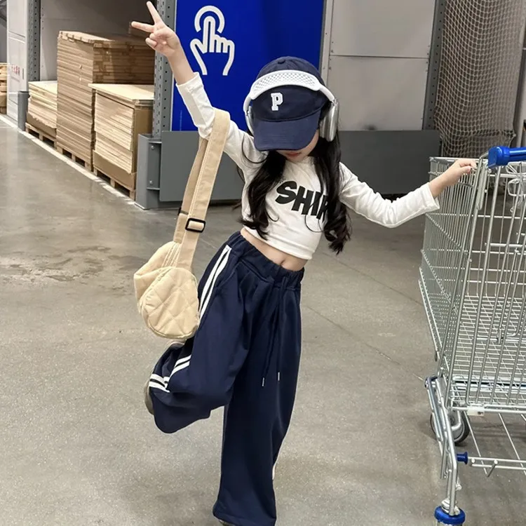 【90-140cm】Tシャツ パンツ 新作 大歓迎 ファッション 合わせやすい スウィート 気質満点 デザイン満点 痩せ見せ 女の子