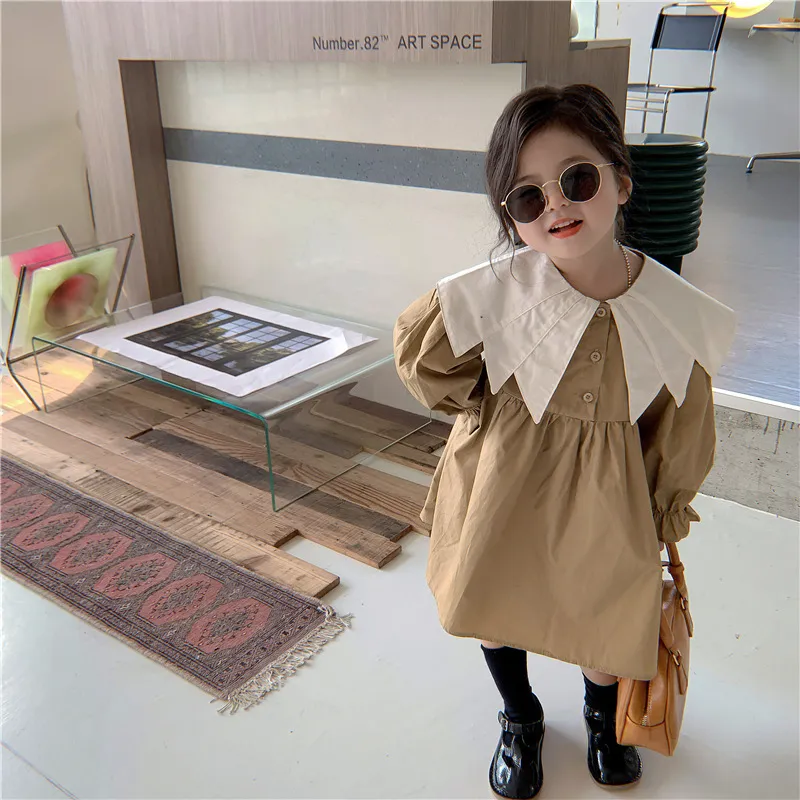 【80-130cm】韓国こども服 おしゃれ 可愛い 春秋 女の子 ワンピース