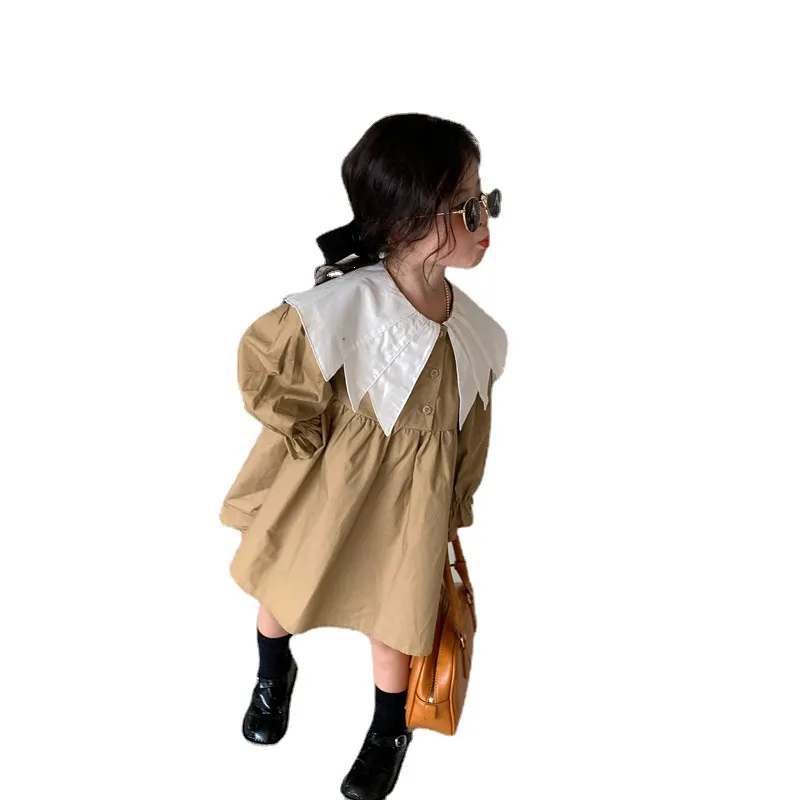 【80-130cm】韓国こども服 おしゃれ 可愛い 春秋 女の子 ワンピース