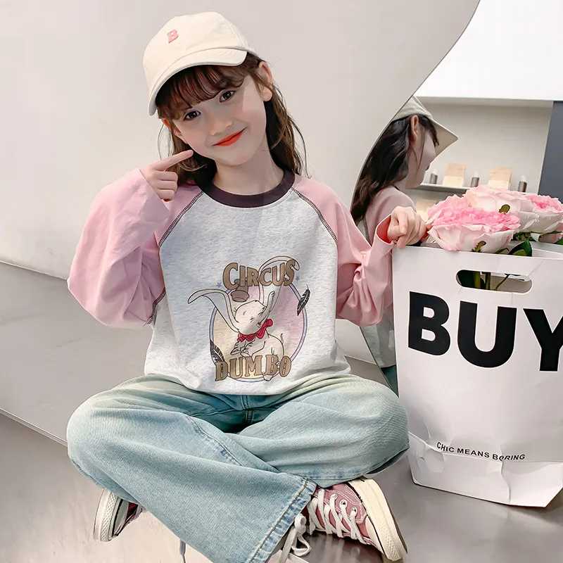 【110-160cm】人気上昇中 着心地良い 合わせやすい カートゥーン 定番 長袖 Tシャツ