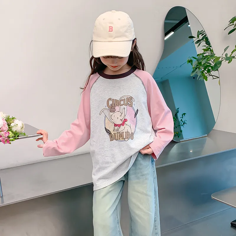 【110-160cm】人気上昇中 着心地良い 合わせやすい カートゥーン 定番 長袖 Tシャツ
