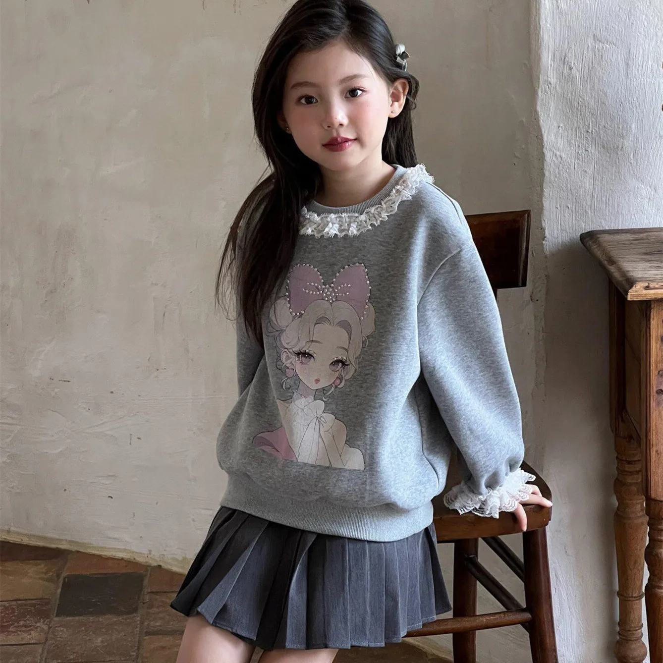 【100-160cm】かわいい 秋新品 ゆったり 着回し 着心地良い 楽ちん 合わせやすい リラックス感ある 長袖 パーカー