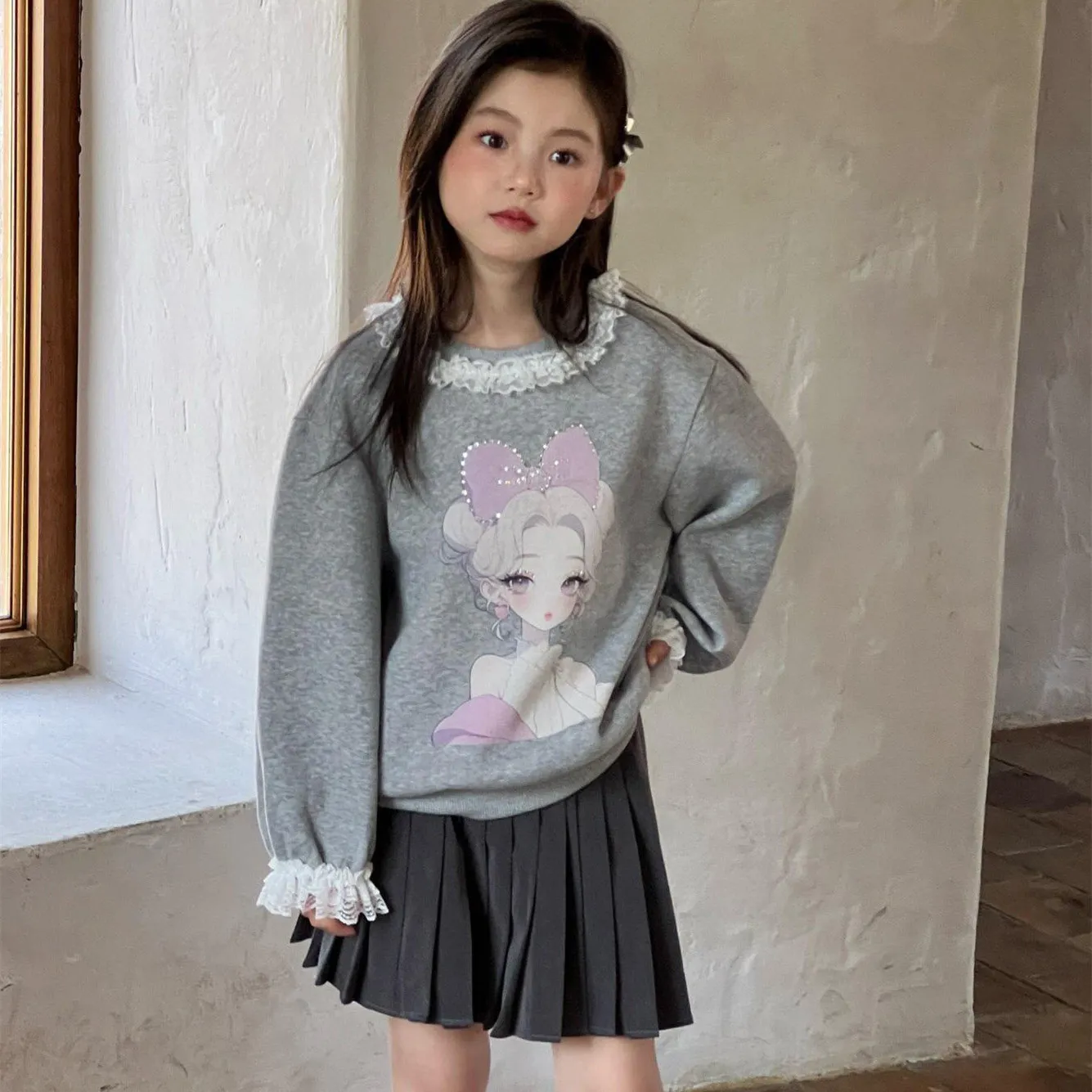 【100-160cm】かわいい 秋新品 ゆったり 着回し 着心地良い 楽ちん 合わせやすい リラックス感ある 長袖 パーカー
