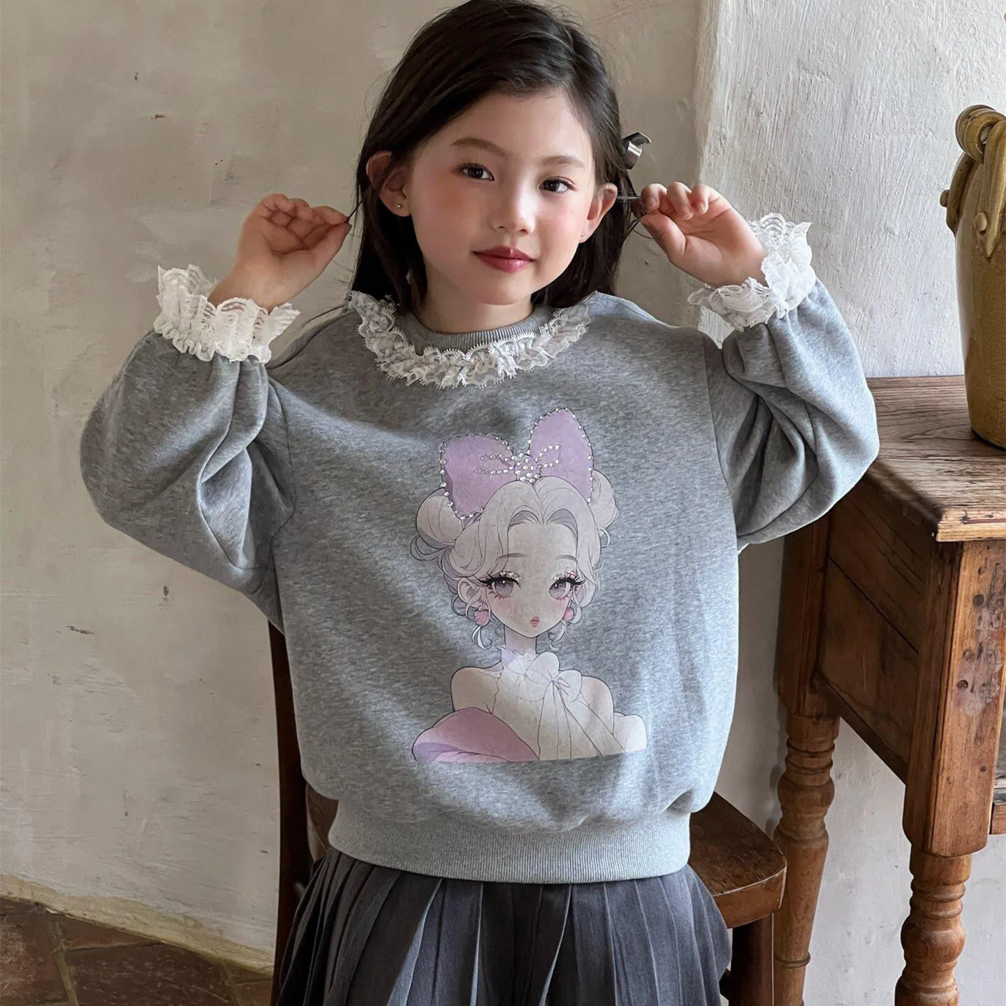 【100-160cm】かわいい 秋新品 ゆったり 着回し 着心地良い 楽ちん 合わせやすい リラックス感ある 長袖 パーカー