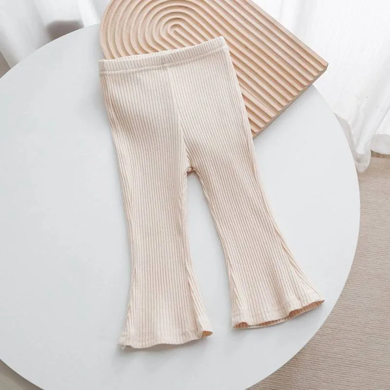 【80-140cm】売れ筋！！着心地良い 合わせやすい キュート 無地 女の子 パンタロン フレアパンツ