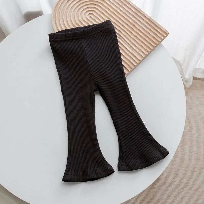 【80-140cm】売れ筋！！着心地良い 合わせやすい キュート 無地 女の子 パンタロン フレアパンツ