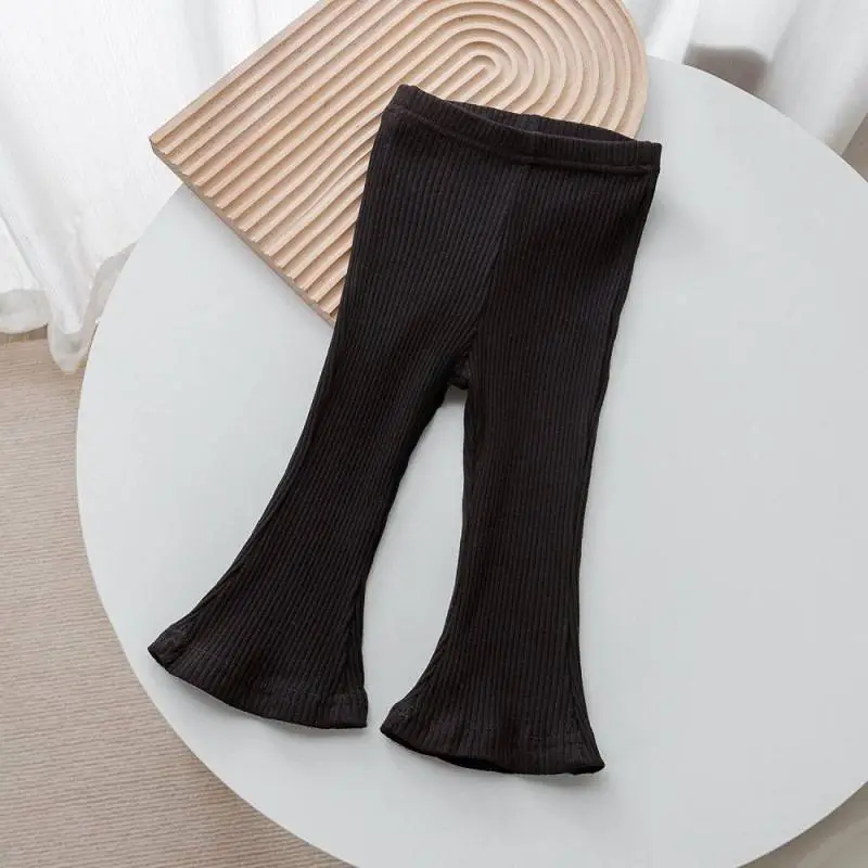 【80-140cm】売れ筋！！着心地良い 合わせやすい キュート 無地 女の子 パンタロン フレアパンツ