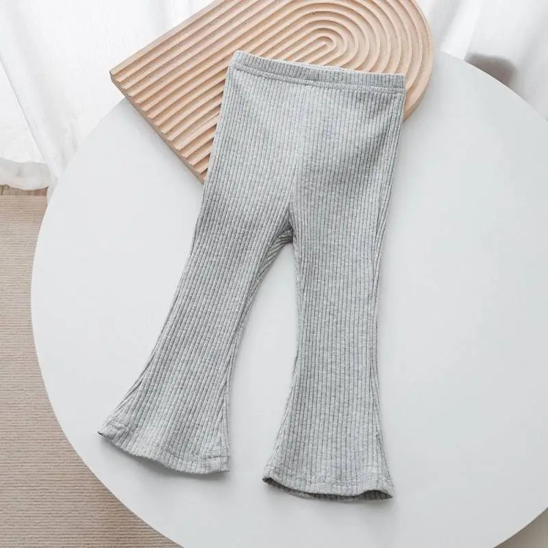 【80-140cm】売れ筋！！着心地良い 合わせやすい キュート 無地 女の子 パンタロン フレアパンツ