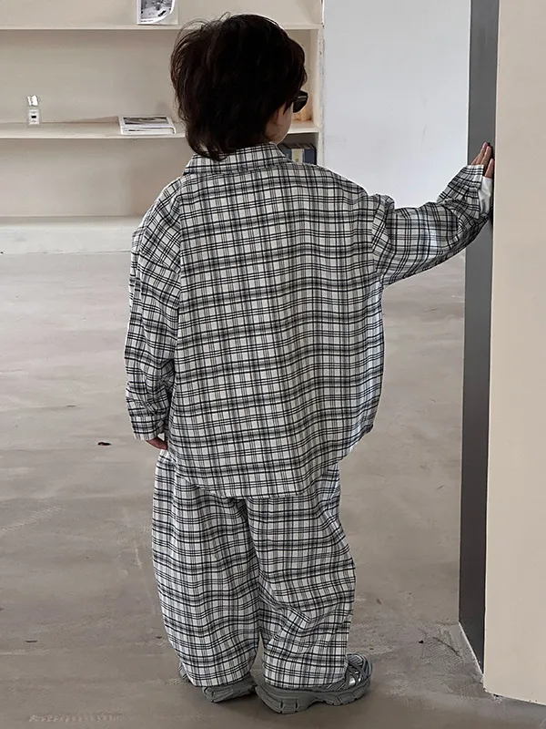 【90-150cm】オシャレ 上下バラして使えるオトク感 セットアップ 上下セット 長袖 男の子