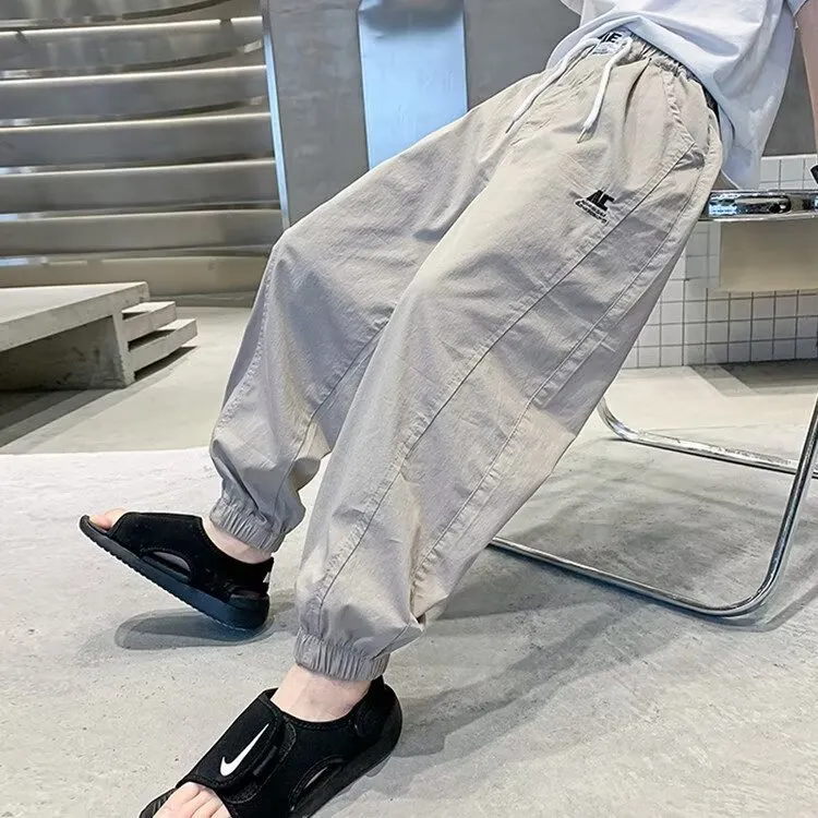 【120-170cm】嬉しいシンプルデザイン＆カラー どんな服にもマッチ 長ズボン キッズ 子供 男の子 ボトムス