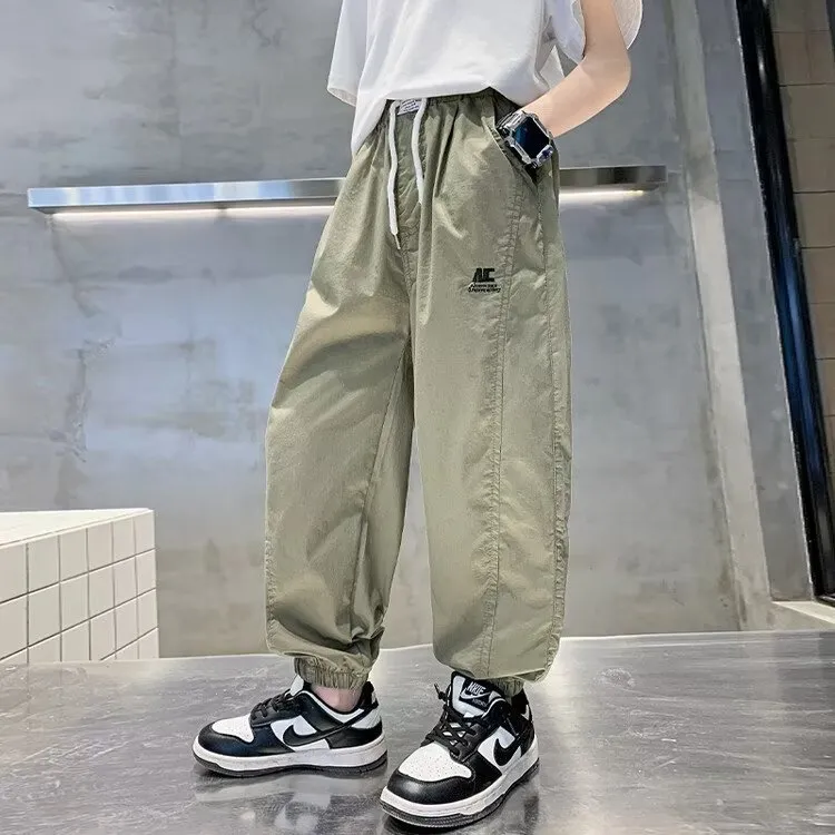 【120-170cm】嬉しいシンプルデザイン&カラー どんな服にもマッチ 長ズボン キッズ 子供 男の子 ボトムス