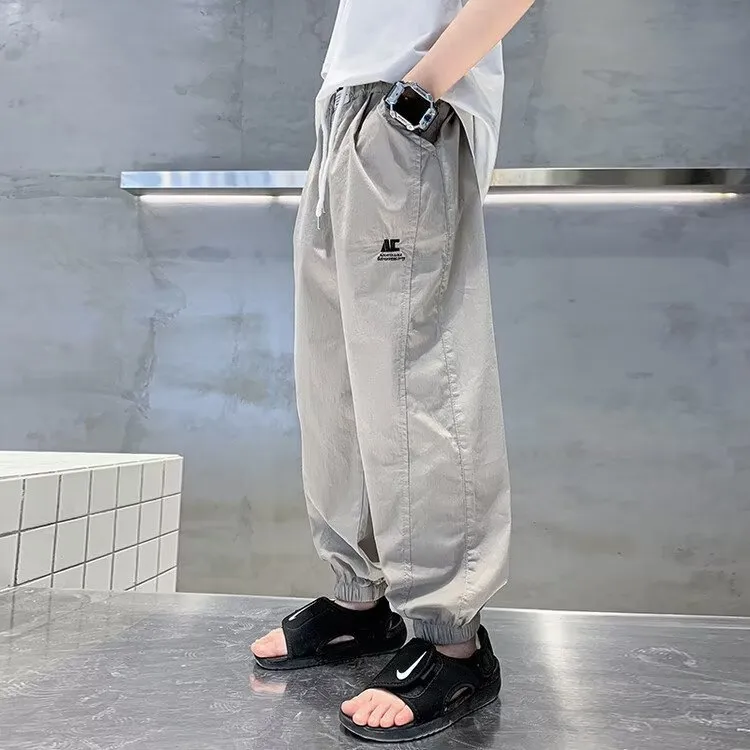 【120-170cm】嬉しいシンプルデザイン＆カラー どんな服にもマッチ 長ズボン キッズ 子供 男の子 ボトムス