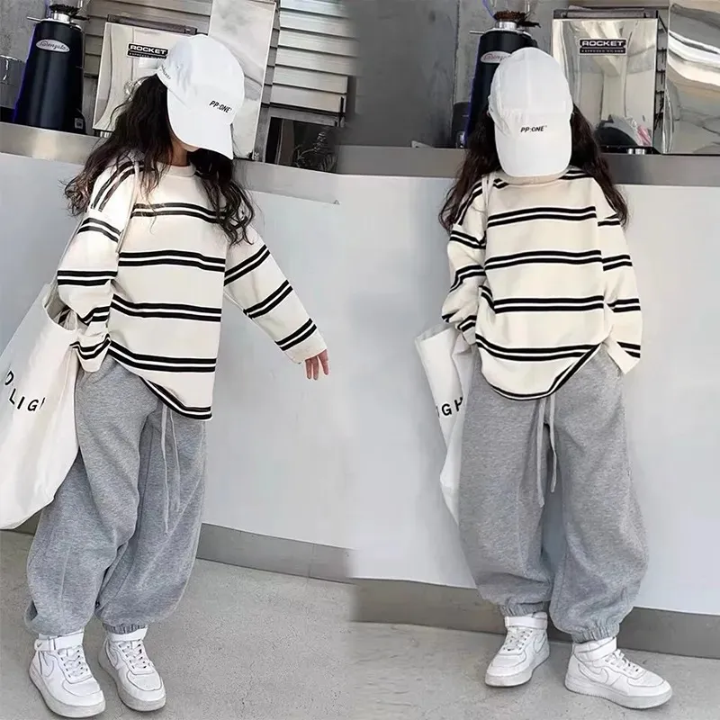【120-170cm】 おしゃれ 可愛い 上下セット/単品販売OK スポーツ 秋服 トレーナー 運動着 女の子　