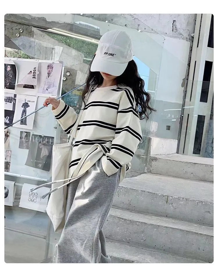 【120-170cm】 おしゃれ 可愛い 上下セット/単品販売OK スポーツ 秋服 トレーナー 運動着 女の子　