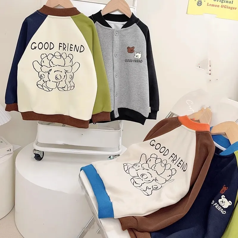 【90-140cm】超人気商品！秋新作 ファッション カートゥーン 合わせやすい 男の子 長袖 カーディガン