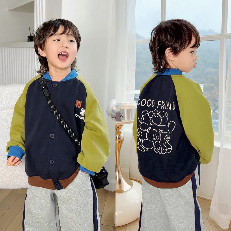 【90-140cm】超人気商品！秋新作 ファッション カートゥーン 合わせやすい 男の子 長袖 カーディガン
