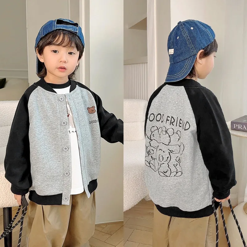 【90-140cm】超人気商品！秋新作 ファッション カートゥーン 合わせやすい 男の子 長袖 カーディガン