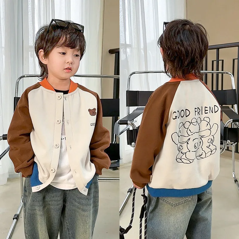 【90-140cm】超人気商品！秋新作 ファッション カートゥーン 合わせやすい 男の子 長袖 カーディガン