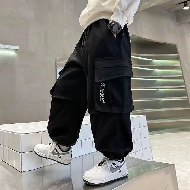 【120-160cm】特別なデザイン 超人気商品 カッコイイ ファッション カジュアル 男の子 パンツ
