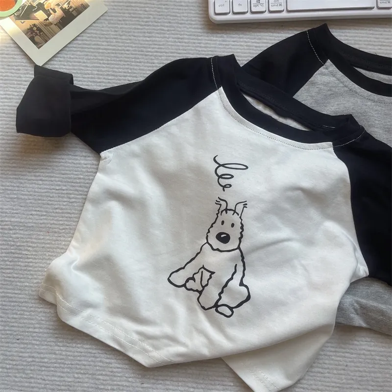 【73-130cm】超人気商品 絶対欲しい シンプル ファッション 女の子 男の子 長袖 Ｔシャツ