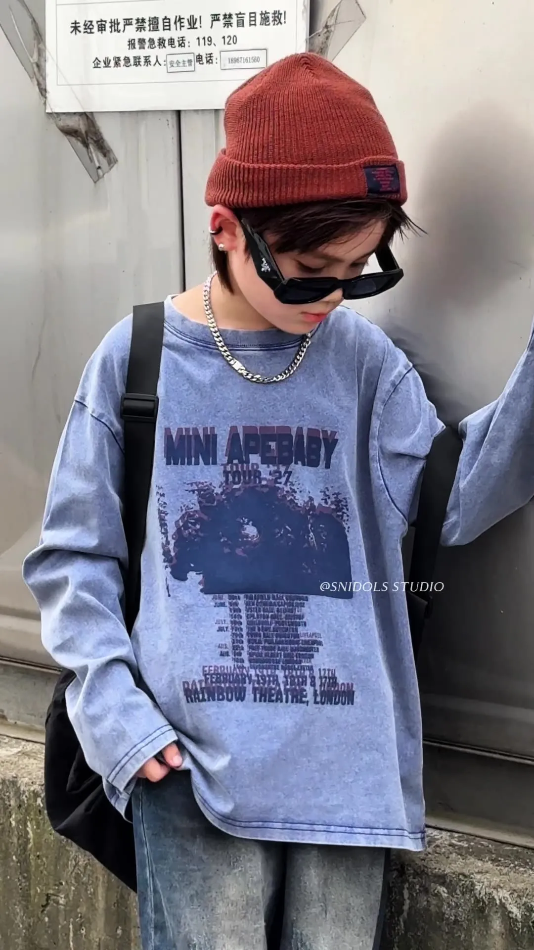 【90-150cm】絶対欲しい!大好評 カッコイイ 合わせやすい 着心地良い トレンド 長袖 Tシャツ