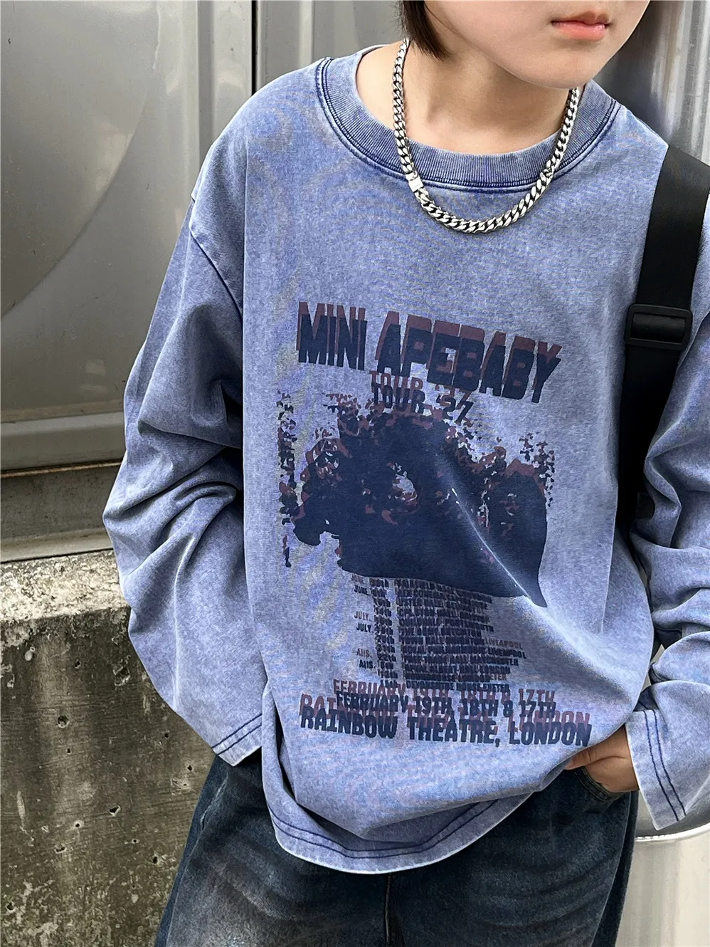 【90-150cm】絶対欲しい!大好評 カッコイイ 合わせやすい 着心地良い トレンド 長袖 Tシャツ