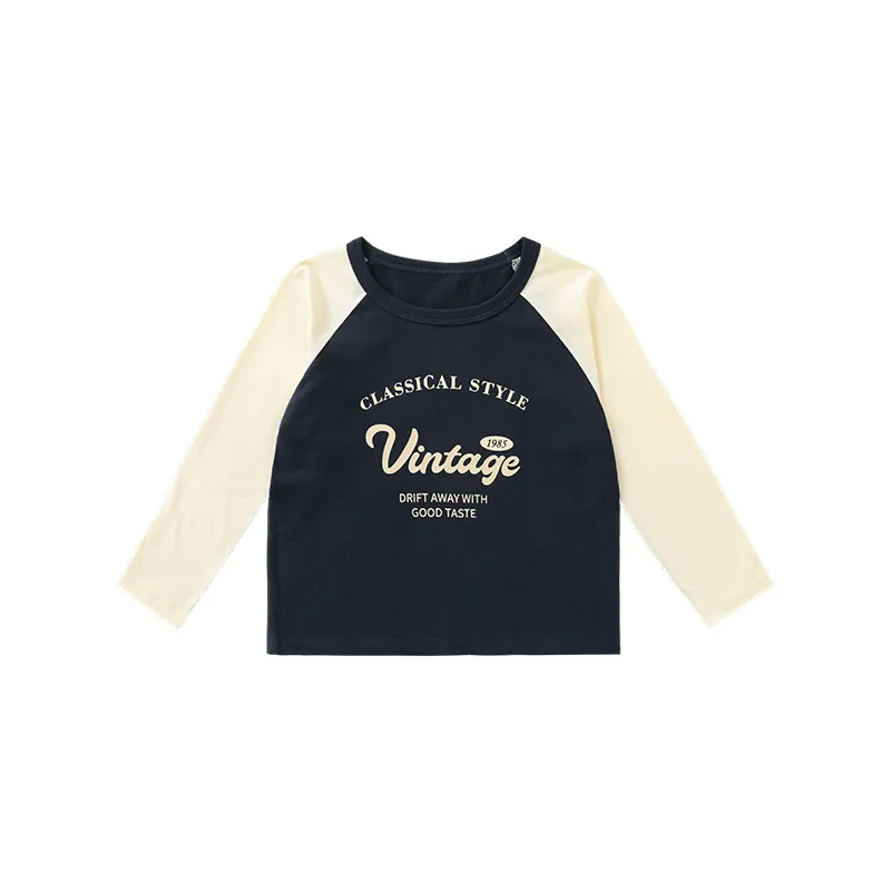 【90-140cm】人気上昇中 着心地良い トレンド 合わせやすい 通気性良い 長袖 Tシャツ