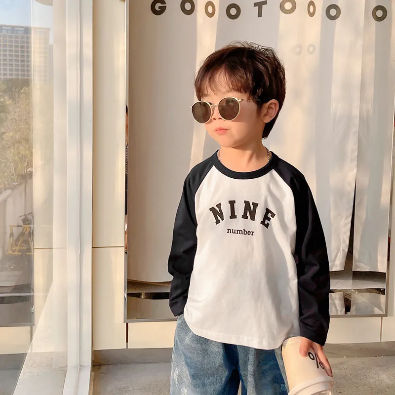 【90-140cm】人気上昇中 着心地良い トレンド 合わせやすい 通気性良い 長袖 Tシャツ