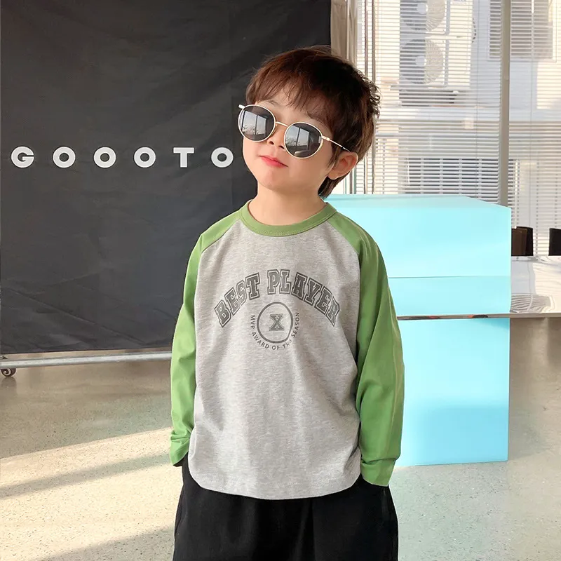 【90-140cm】人気上昇中 着心地良い トレンド 合わせやすい 通気性良い 長袖 Tシャツ