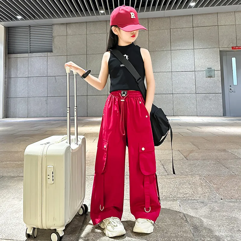 【120-160cm】トレンド感あふれる 女の子 トレンド 履きやすい 人気 合わせやすい 長ズボン