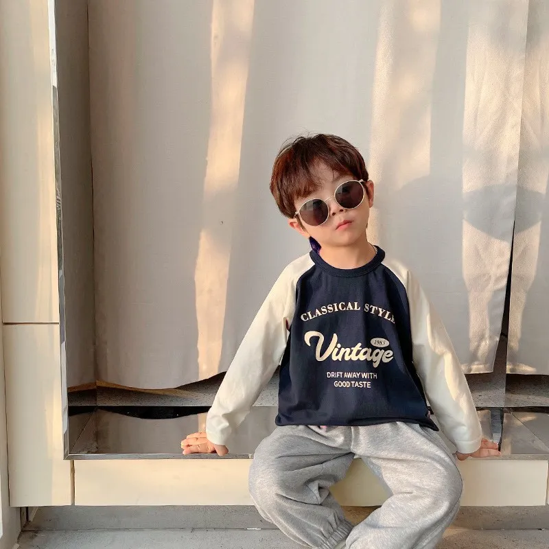 【90-140cm】人気上昇中 着心地良い トレンド 合わせやすい 通気性良い 長袖 Tシャツ