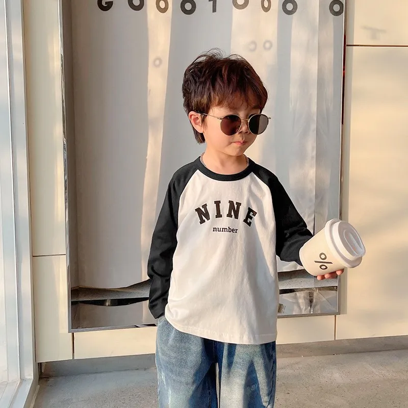 【90-140cm】人気上昇中 着心地良い トレンド 合わせやすい 通気性良い 長袖 Tシャツ