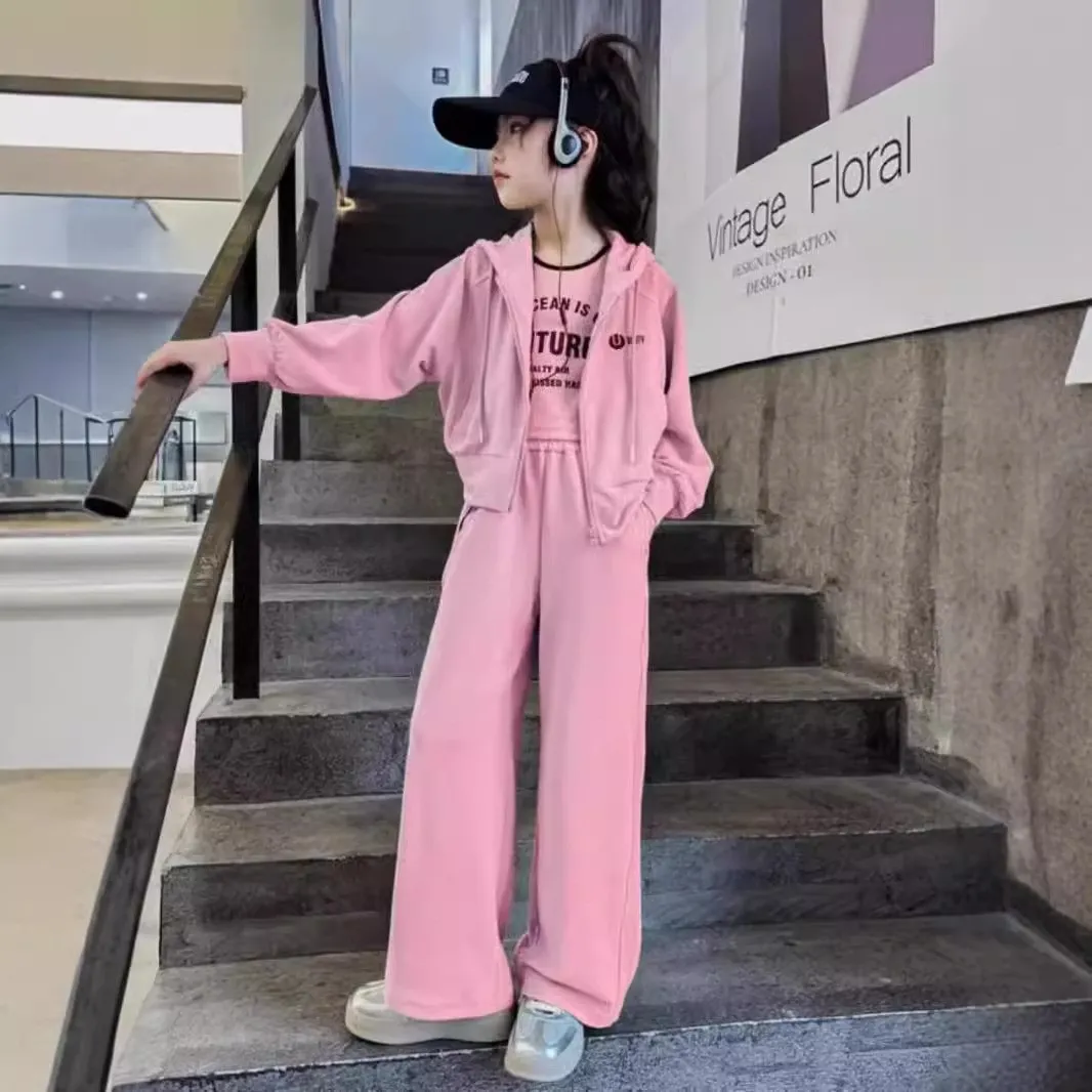 【120-170cm】二点セット 超人気 カジュアル スポーツ 定番 アウター＋パンツ セットアップ