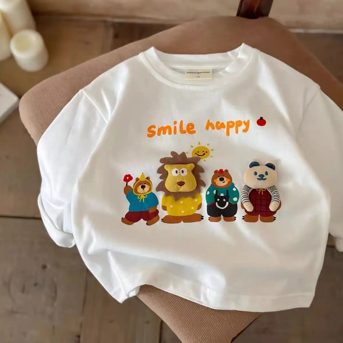 【90-140cm】大人気！カジュアル 日常 合わせやすい カートゥーン 四色選べる 男の子 長袖 Ｔシャツ