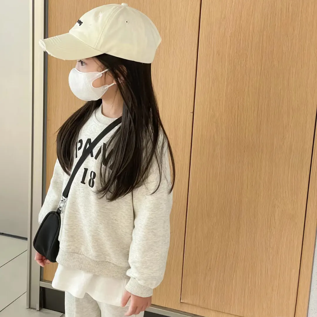 【90-140cm】 おしゃれ 可愛い 韓国子供服 トップス ボトムス 通学 通園 シンプル セットアップ