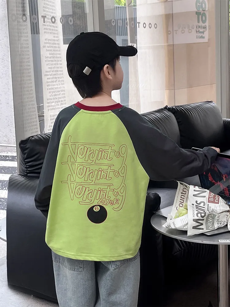 【90-150cm】着回し力抜群 ルーズ 合わせやすい 着心地良い トレンド 定番 カジュアル 長袖 Tシャツ