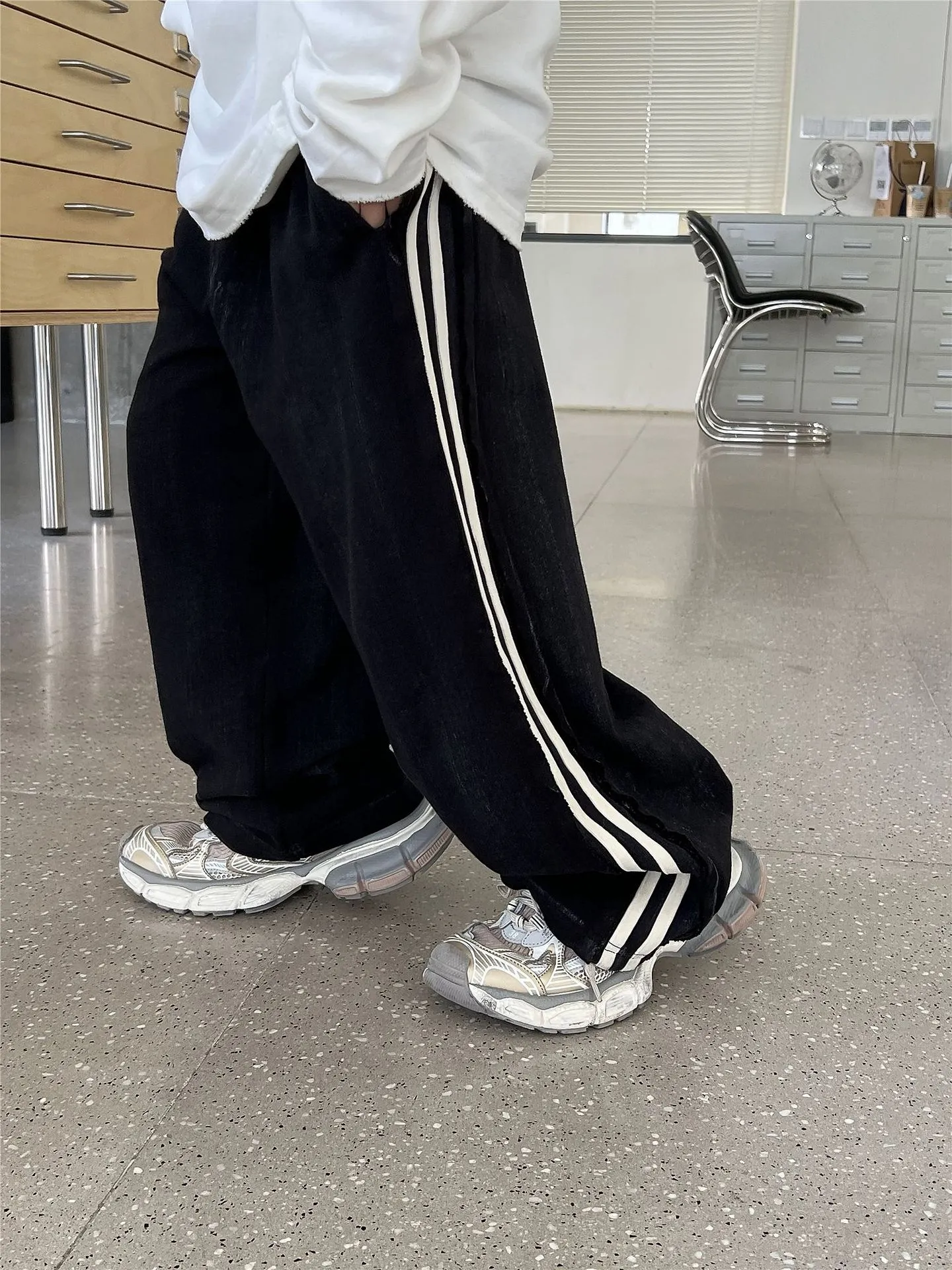 【90-150cm】超人気 履きやすい カジュアル 合わせやすい 動きやすい ワイドパンツ