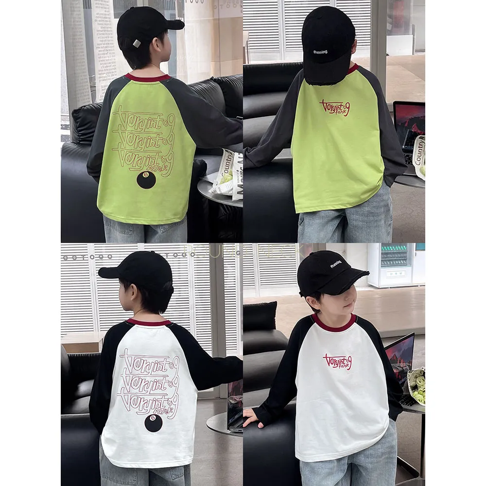 【90-150cm】着回し力抜群 ルーズ 合わせやすい 着心地良い トレンド 定番 カジュアル 長袖 Tシャツ