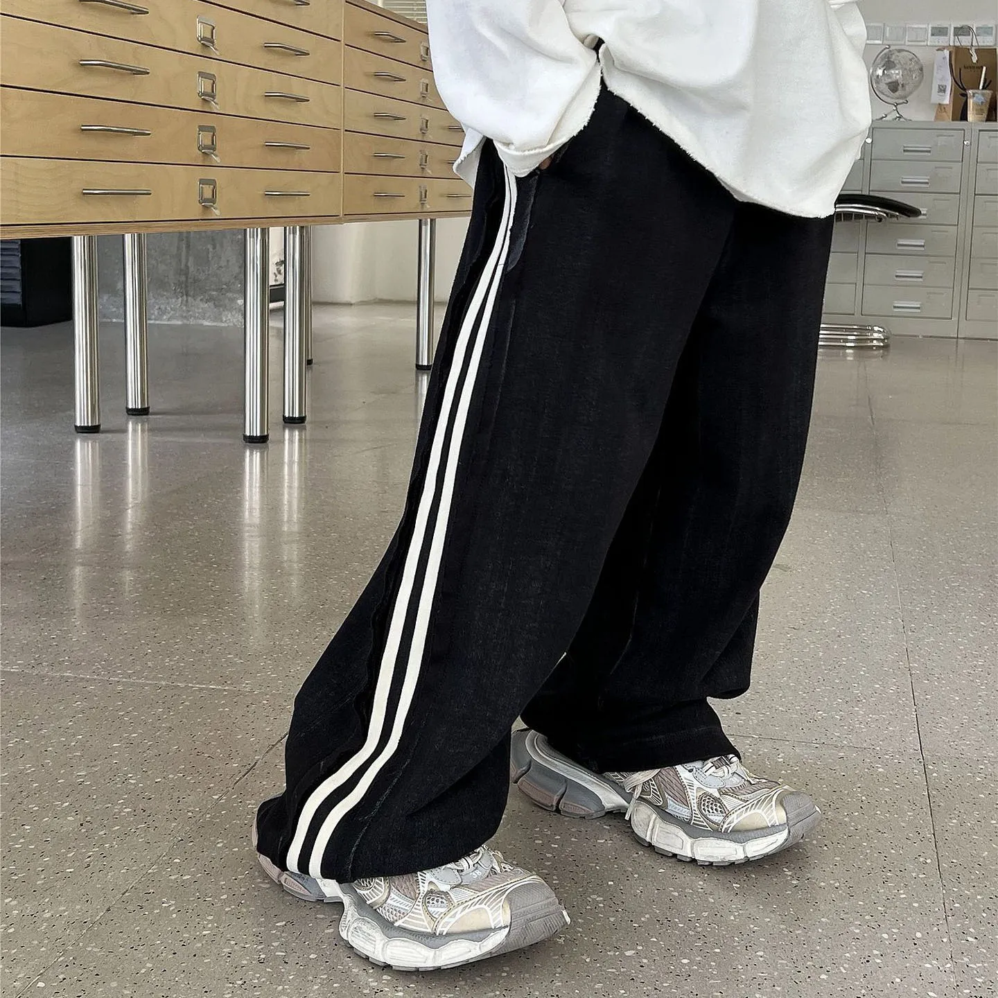 【90-150cm】超人気 履きやすい カジュアル 合わせやすい 動きやすい ワイドパンツ