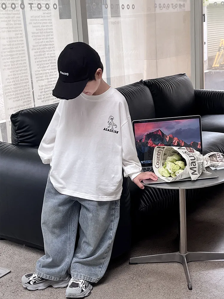 【90-150cm】人気上昇中 トレンド 着心地良い 合わせやすい 人気 長袖 Tシャツ
